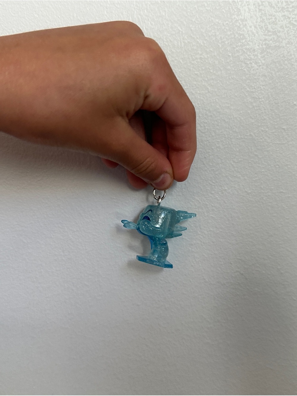 Handmade Slushy small blue keychain from lilo and stitch
